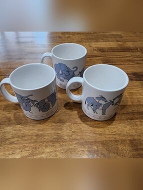 Vintage Taylor Ng 1979 Naughty Politcal Mugs Set Of 3